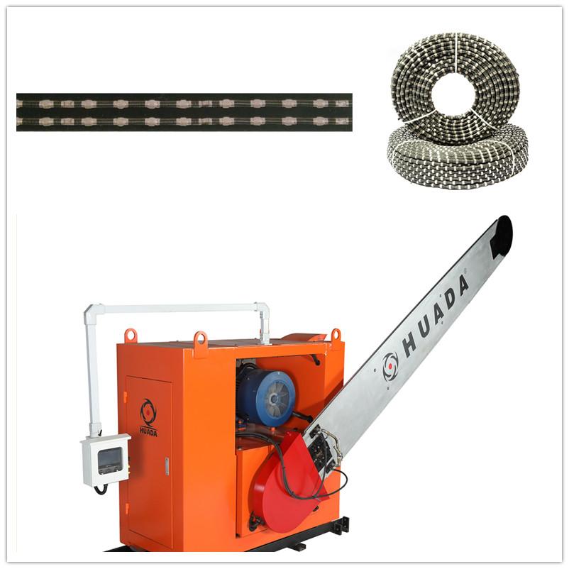 串珠鋸與開采鏈臂鋸組合的全鋸切開采系統